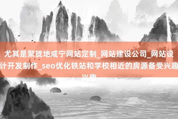 尤其是聚拢地咸宁网站定制_网站建设公司_网站设计开发制作_seo优化铁站和学校相近的房源备受兴趣